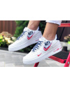 Жіночі кросівки Nike Air Force 1 Low Script Swoosh білі з червоним