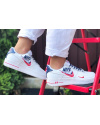 Купить Жіночі кросівки Nike Air Force 1 Low Script Swoosh білі з червоним