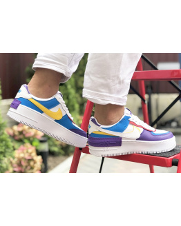 Жіночі кросівки Nike Air Force 1 Shadow білі з фіолетовим
