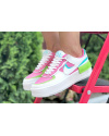 Жіночі кросівки Nike Air Force 1 Shadow білі с малиновые