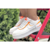 Женские кроссовки Nike Air Force 1 Shadow белые с оранжевым