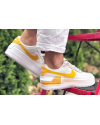 Купить Жіночі кросівки Nike Air Force 1 Shadow білі з помаранчевим