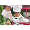 Купить Женские кроссовки Nike Air Force 1 Shadow белые с персиковым и салатовым