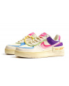 Женские кроссовки Nike Air Force 1 Shadow бежевые