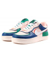 Женские кроссовки Nike Air Force 1 Shadow розовые с синим и зеленым