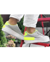 Купить Жіночі кросівки Nike Air Force 1 Shadow сірі с неоново-зеленым