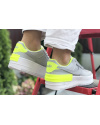 Купить Жіночі кросівки Nike Air Force 1 Shadow сірі с неоново-зеленым