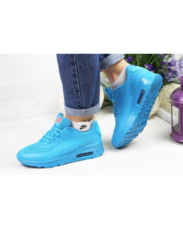 Женские кроссовки Nike Air Max 90 Hyperfuse голубые