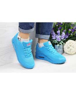 Женские кроссовки Nike Air Max 90 Hyperfuse голубые