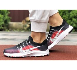 Женские кроссовки Nike Air Zoom черные с красным