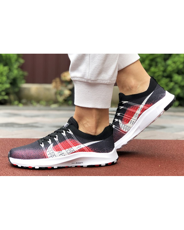Жіночі кросівки Nike Air Zoom чорні з червоним