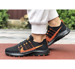 Женские кроссовки Nike Air Zoom черные с оранжевым