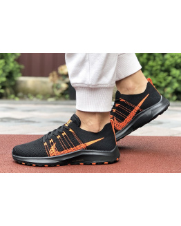 Жіночі кросівки Nike Air Zoom чорні з помаранчевим