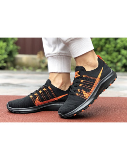 Жіночі кросівки Nike Air Zoom чорні з помаранчевим