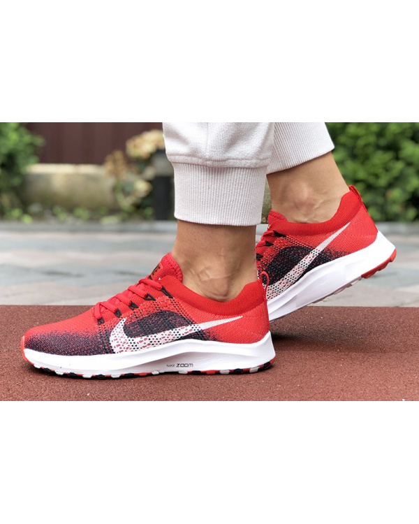 Жіночі кросівки Nike Air Zoom червоні с темно-синим