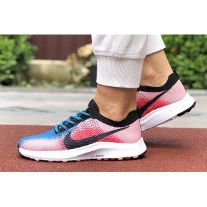 Женские кроссовки Nike Air Zoom розовые с синим