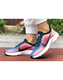 Жіночі кросівки Nike Air Zoom рожеві з синім