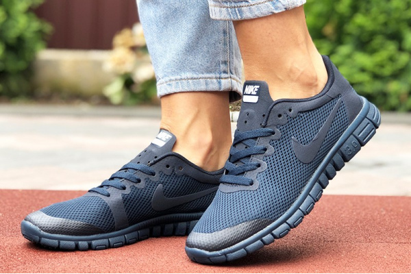 Женские кроссовки Nike Free Run 3.0 темно-синие