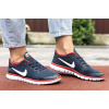 Женские кроссовки Nike Free Run 3.0 темно-синие с белым и красным