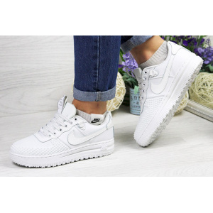 Женские кроссовки Nike Lunar Force LF-1 low белые (white)