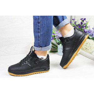 Женские кроссовки Nike Lunar Force LF-1 low черные (black)