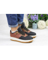 Купить Женские кроссовки Nike Lunar Force LF-1 low коричневые с черным (brown/black)