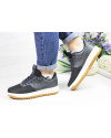 Жіночі кросівки Nike Lunar Force LF-1 low сірі з чорним (grey/black)
