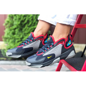 Женские кроссовки Nike Zoom 2K темно-синие с серым