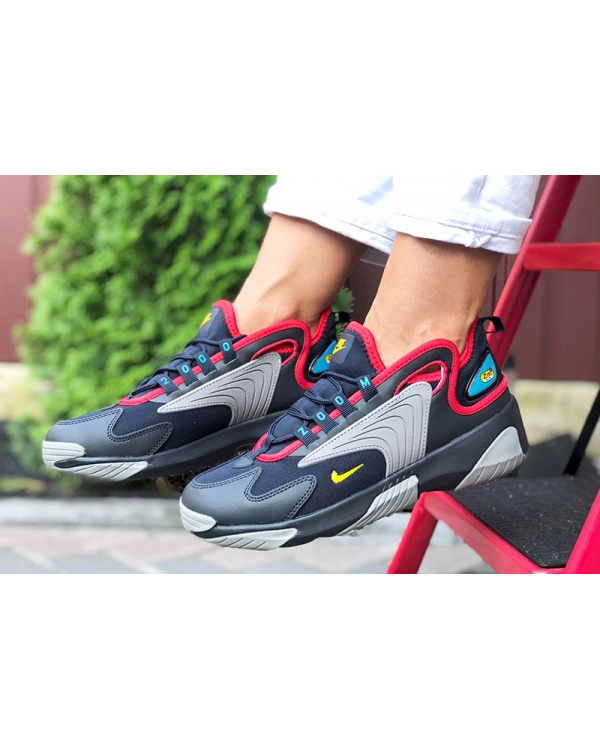 Жіночі кросівки Nike Zoom 2K темно-сині з сірим