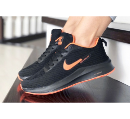 Женские кроссовки Nike Zoom Lunar 3 черные с оранжевым