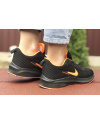 Купить Жіночі кросівки Nike Zoom Lunar 3 чорні з помаранчевим