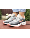 Жіночі кросівки Nike Zoom Lunar 3 сірі с коралловым