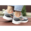 Купить Женские кроссовки Nike Zoom Lunar 3 серые с коралловым