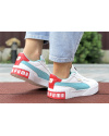 Купить Женские кроссовки Puma Cali Remix Wn's белые с бирюзовым