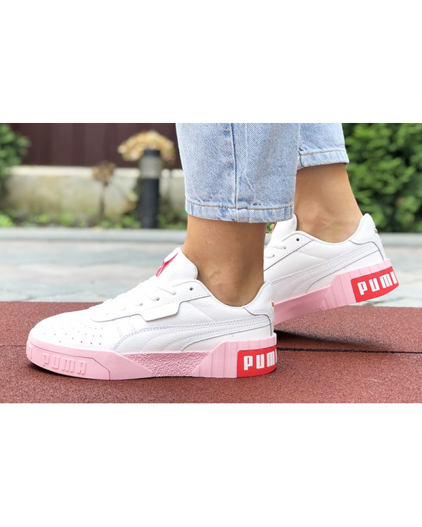 Жіночі кросівки Puma Cali Remix Wn's білі з рожевим