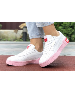 Женские кроссовки Puma Cali Remix Wn's белые с розовым