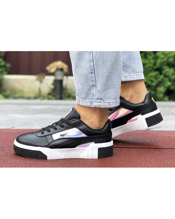 Женские кроссовки Puma Cali Remix Wn's Iridescent черные