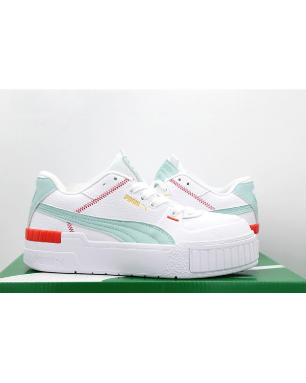 Женские кроссовки Puma Cali Sport Wn's белые с мятным