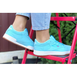 Купить Жіночі кросівки Reebok C85 блакитні в Украине