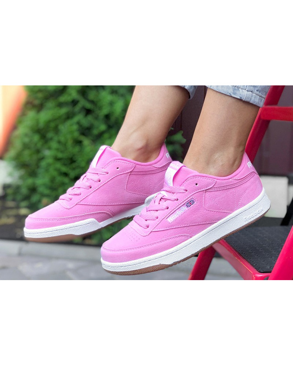 Жіночі кросівки Reebok C85 рожеві