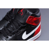 Купить Женские высокие кроссовки на меху Nike Air Jordan 1 Retro High черные с красным