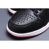 Купить Женские высокие кроссовки на меху Nike Air Jordan 1 Retro High черные с красным