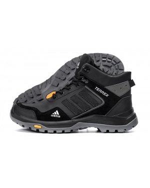 Мужские ботинки на меху Adidas Terrex черные