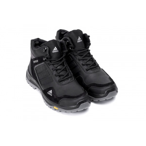 Купить Мужские ботинки на меху Adidas Terrex черные в Украине