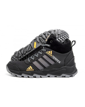 Мужские ботинки на меху Adidas Terrex черные