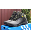Мужские ботинки на меху Adidas Terrex ClimaProof High черные с зеленым