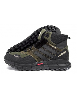 Мужские ботинки на меху Adidas Terrex Cold.RDY темно-зеленые