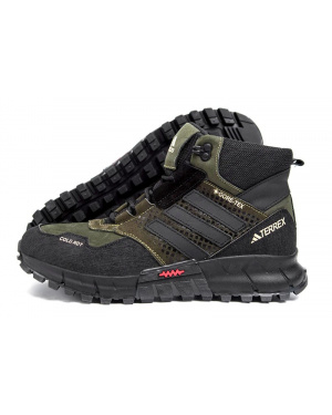 Мужские ботинки на меху Adidas Terrex Cold.RDY темно-зеленые