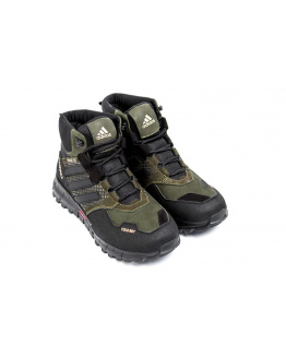 Мужские ботинки на меху Adidas Terrex Cold.RDY темно-зеленые
