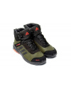 Купить Мужские ботинки на меху Adidas Terrex Green зеленые с черным